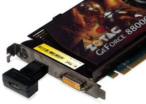 zotac 8800GT DisplayPort hdmi